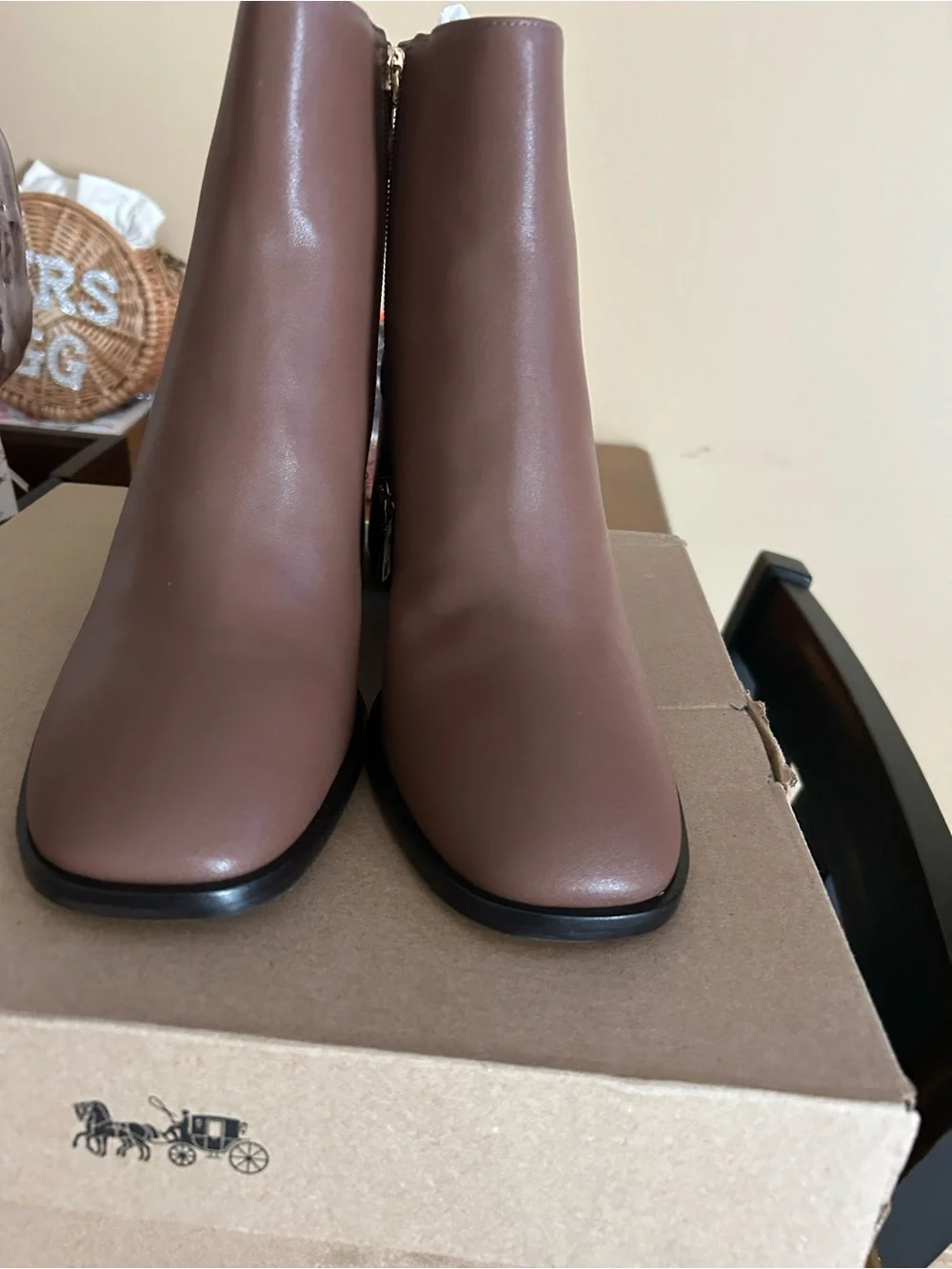 Coach smooth leather